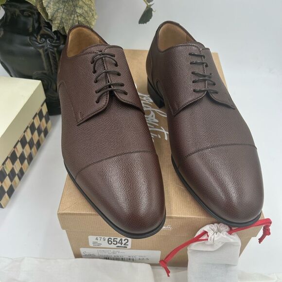 Men's Christian Louboutin surcity lace up Oxford size 42.5 made in Italy - Picture 1 of 11